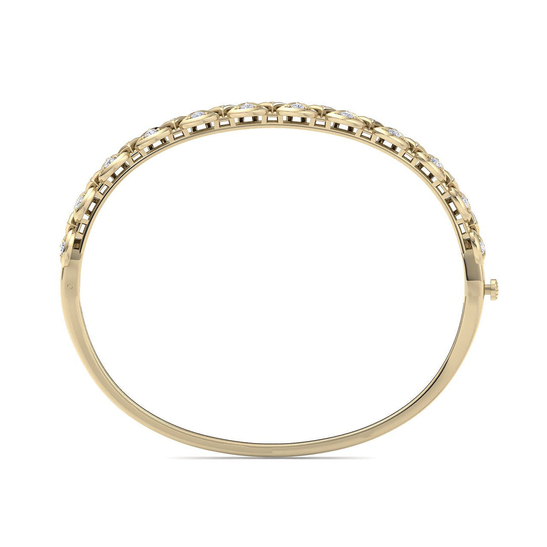 Bracelet in white gold with white diamonds of 0.97 ct in weight