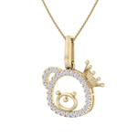 Load image into Gallery viewer, Cute Pendant in rose gold with white diamonds of 0.58 ct in weight
