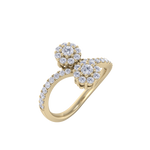 Load image into Gallery viewer, Diamond ring in yellow gold with white diamonds of 0.53 ct in weight
