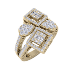 Load image into Gallery viewer, Beautiful ring in yellow gold with white diamonds of 0.95 ct in weight
