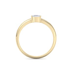 Load image into Gallery viewer, Dainty Diamond ring in yellow gold with white diamonds of 0.25 ct in weight
