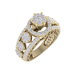 Load image into Gallery viewer, Beautiful ring in yellow gold with white diamonds of 1.28 ct in weight
