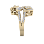 Load image into Gallery viewer, Beautiful ring in yellow gold with white diamonds of 0.95 ct in weight
