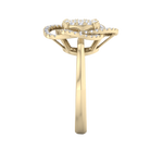 Load image into Gallery viewer, Intricate diamond ring in yellow gold with white diamonds of 0.63 ct in weight
