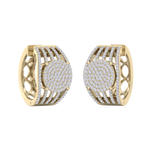 Load image into Gallery viewer, Beautiful Stud Earrings in yellow gold with white diamonds of 1.27 in weight
