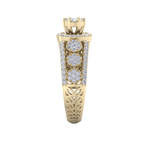 Load image into Gallery viewer, Beautiful ring in yellow gold with white diamonds of 1.28 ct in weight
