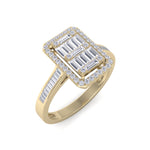 Load image into Gallery viewer, Beautiful Ring in yellow gold with white baguette diamonds of 0.59 ct in weight
