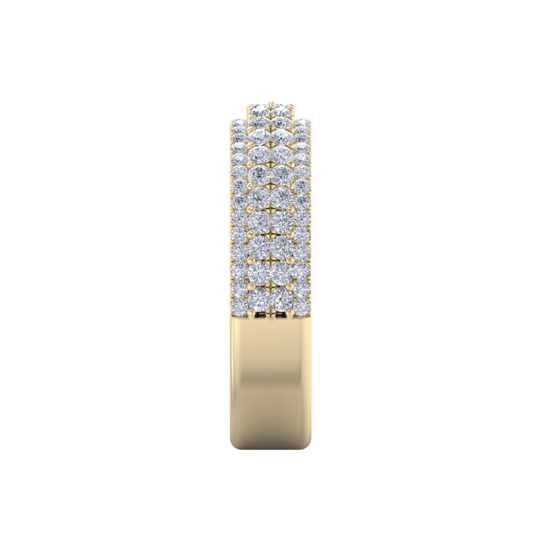 Diamond ring in rose gold with white diamonds of 0.85 ct in weight