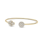 Load image into Gallery viewer, Cuff bracelet in rose gold with white diamonds of 0.57 ct in weight
