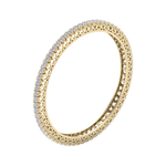Load image into Gallery viewer, Classic diamond bangle with hearts in white gold with white diamonds of 13.60 ct in weight
