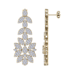Load image into Gallery viewer, Chandelier earrings in yellow gold with white diamonds of 3.03 ct in weight
