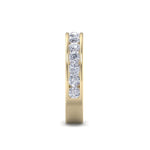 Load image into Gallery viewer, Classic Wedding band in rose gold with white diamonds of 1.01 ct in weight
