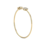 Load image into Gallery viewer, Cuff bracelet in rose gold with white diamonds of 0.57 ct in weight

