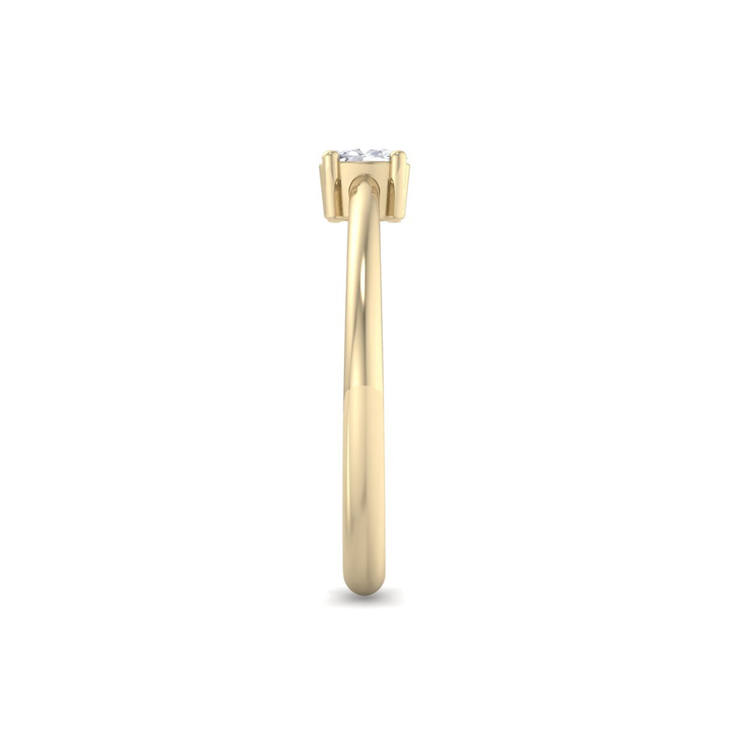 Beautiful Diamond ring in rose gold with white diamonds of 0.25 ct in weight
