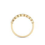 Load image into Gallery viewer, Milgrain wedding band in rose gold with white diamonds of 0.25 ct in weight
