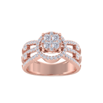 Load image into Gallery viewer, Fashion ring in white gold with white diamonds of 0.75 ct in weight
