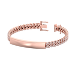 Load image into Gallery viewer, Bar diamond chain bracelet in rose gold with white diamond of 1.72 ct in weight
