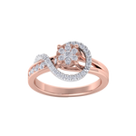 Load image into Gallery viewer, Diamond ring in yellow gold with white diamonds of 0.43 ct in weight
