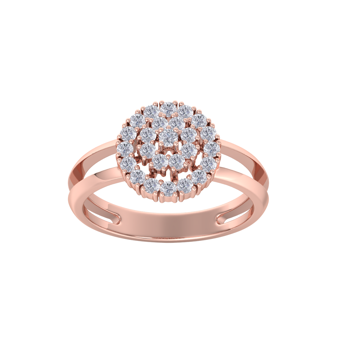 Beautiful ring in white gold with white diamonds of 0.60  ct in weight