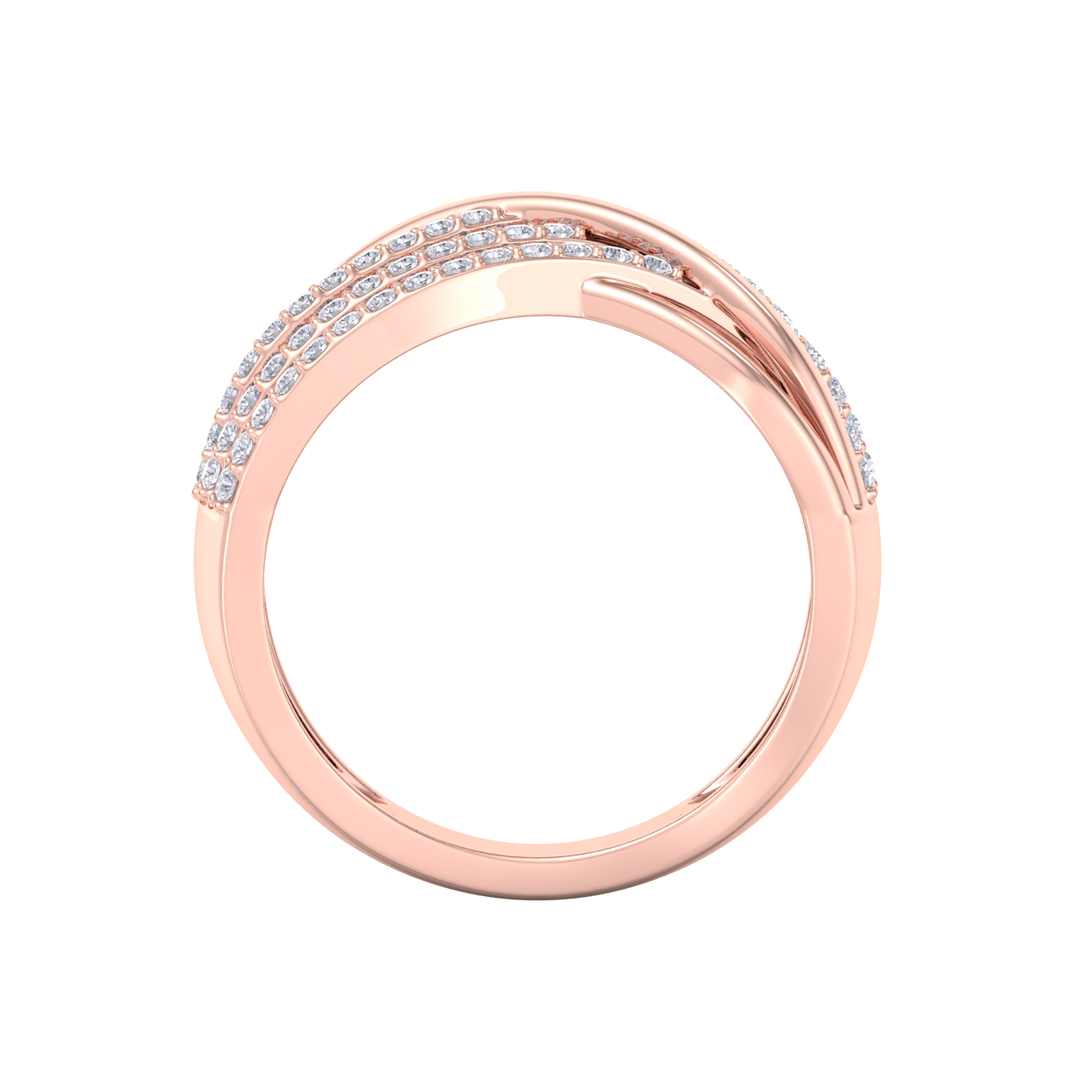Elegant Diamond ring in white gold with white diamonds of 0.55 ct in weight