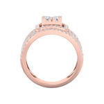 Load image into Gallery viewer, Statement Diamond ring in rose gold with white diamonds of 1.52 ct in weight

