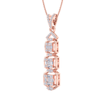 Load image into Gallery viewer, Pendant in rose gold with white diamonds of 0.63 ct in weight
