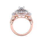 Load image into Gallery viewer, Statement ring in rose gold with white diamonds of 1.90 ct in weight
