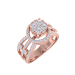Load image into Gallery viewer, Fashion ring in white gold with white diamonds of 0.75 ct in weight
