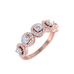 Load image into Gallery viewer, Diamond ring in rose gold with white diamonds of 0.78 ct in weight
