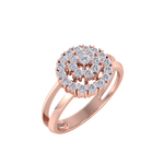Load image into Gallery viewer, Beautiful ring in white gold with white diamonds of 0.60  ct in weight
