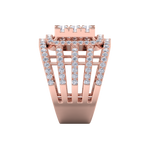 Load image into Gallery viewer, Statement Diamond ring in yellow gold with white diamonds of 1.52 ct in weight
