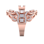 Load image into Gallery viewer, Statement ring in yellow gold with white diamonds of 1.91 ct in weight
