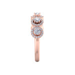 Load image into Gallery viewer, Diamond ring in rose gold with white diamonds of 0.78 ct in weight
