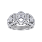 Load image into Gallery viewer, Diamond ring in white gold with white diamonds of 0.99 ct in weight
