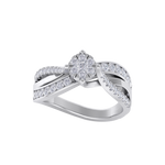 Load image into Gallery viewer, Diamond ring in rose gold with white diamonds of 0.58 ct in weight
