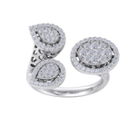 Load image into Gallery viewer, Statement ring in yellow gold with white diamonds of 0.73 ct in weight
