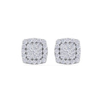 Load image into Gallery viewer, Classic stud earrings in yellow gold with white diamonds of 0.50 ct in weight
