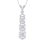 Load image into Gallery viewer, Pendant in white gold with white diamonds of 0.63 ct in weight
