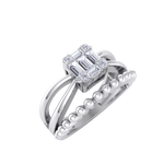 Load image into Gallery viewer, Diamond ring in white gold with white diamonds of 0.25 ct in weight
