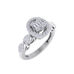 Load image into Gallery viewer, Beautiful ring in yellow gold with white diamonds of 0.52 ct in weight
