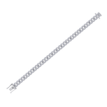 Load image into Gallery viewer, Chain diamond bracelet in white gold with white diamonds of 3.17 ct in weight

