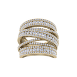 Load image into Gallery viewer, Multi-band diamond ring in white gold with white diamonds of 2.69 ct in weight
