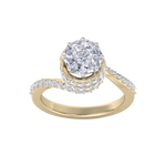 Load image into Gallery viewer, Beautiful Diamond ring in rose gold with white diamonds of 2.04 ct in weight
