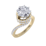 Load image into Gallery viewer, Beautiful Diamond ring in rose gold with white diamonds of 2.04 ct in weight
