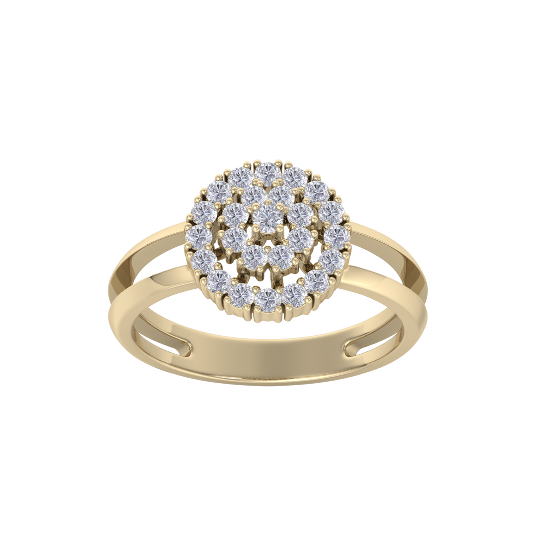 Beautiful ring in white gold with white diamonds of 0.60  ct in weight