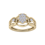 Load image into Gallery viewer, Beautiful ring in rose gold with white diamonds of 0.36 ct in weight
