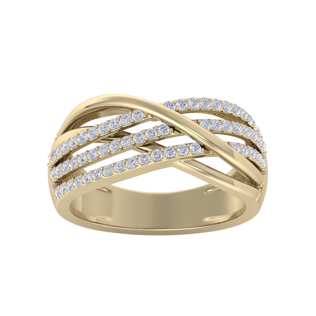 Elegant Diamond ring in white gold with white diamonds of 0.55 ct in weight