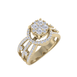 Load image into Gallery viewer, Fashion ring in white gold with white diamonds of 0.75 ct in weight
