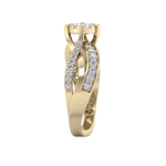 Load image into Gallery viewer, Diamond ring in rose gold with white diamonds of 0.58 ct in weight
