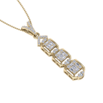 Load image into Gallery viewer, Pendant in rose gold with white diamonds of 0.63 ct in weight
